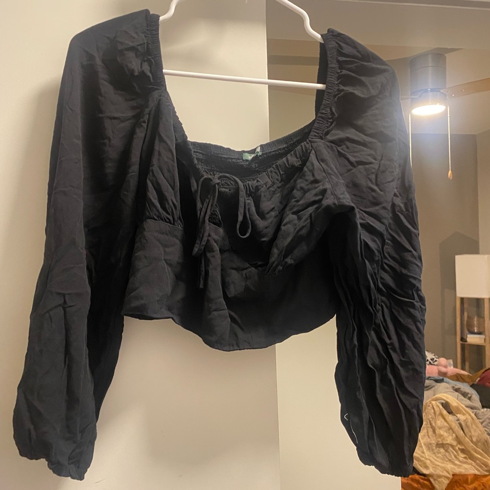 Wild Fable Black Off-Shoulder Blouse